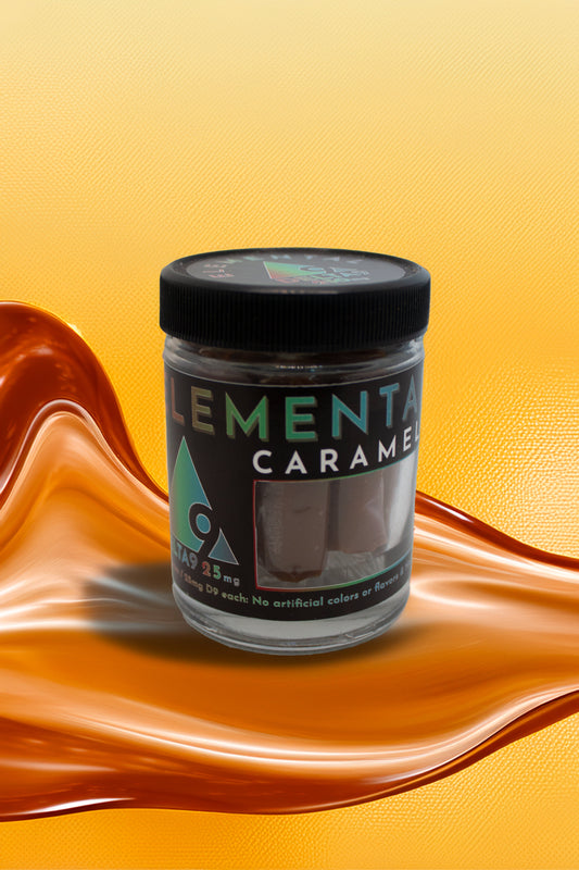 D9 Live Resin Infused Caramels - 25mg D9